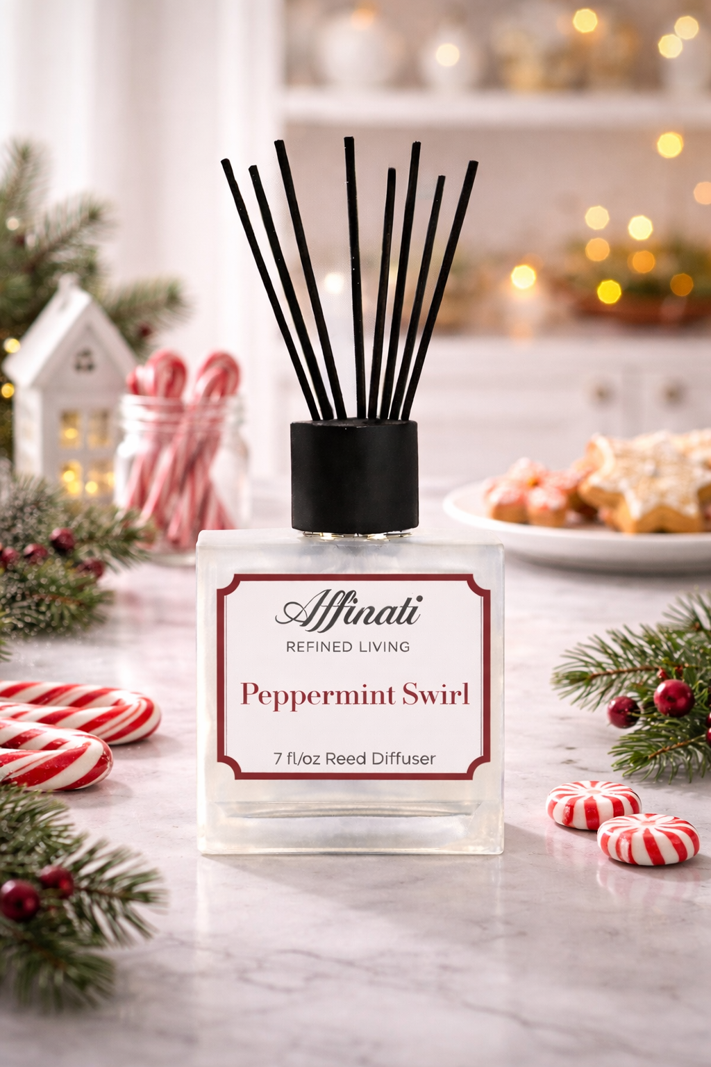 Peppermint Swirl Reed Diffuser