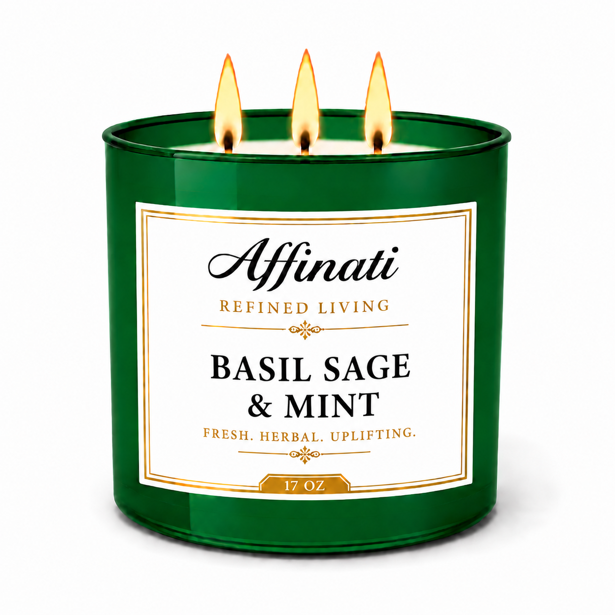 Basil Sage & Mint 3-Wick Candle
