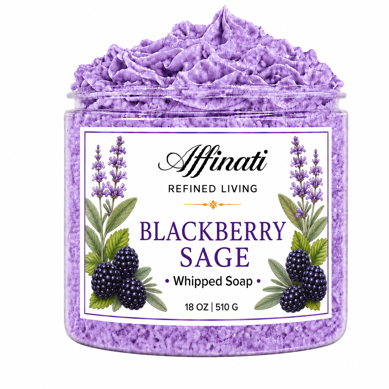 Blackberry Sage Whipped Soap