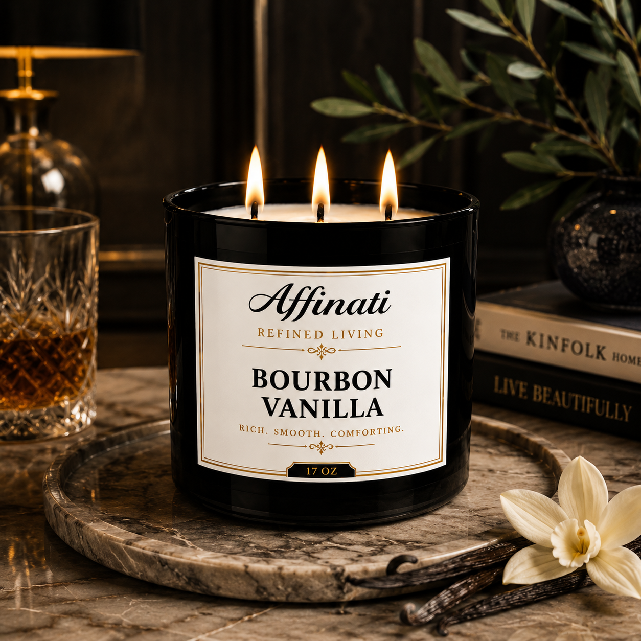 Bourbon Vanilla 3-Wick Candle