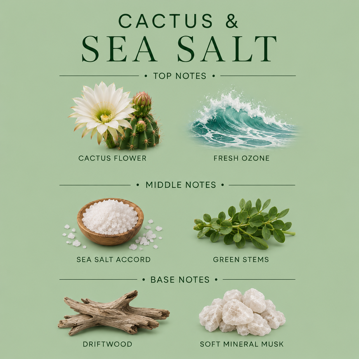 Cactus & Sea Salt Body Lotion – Hydrating Moisturizer (10 OZ)