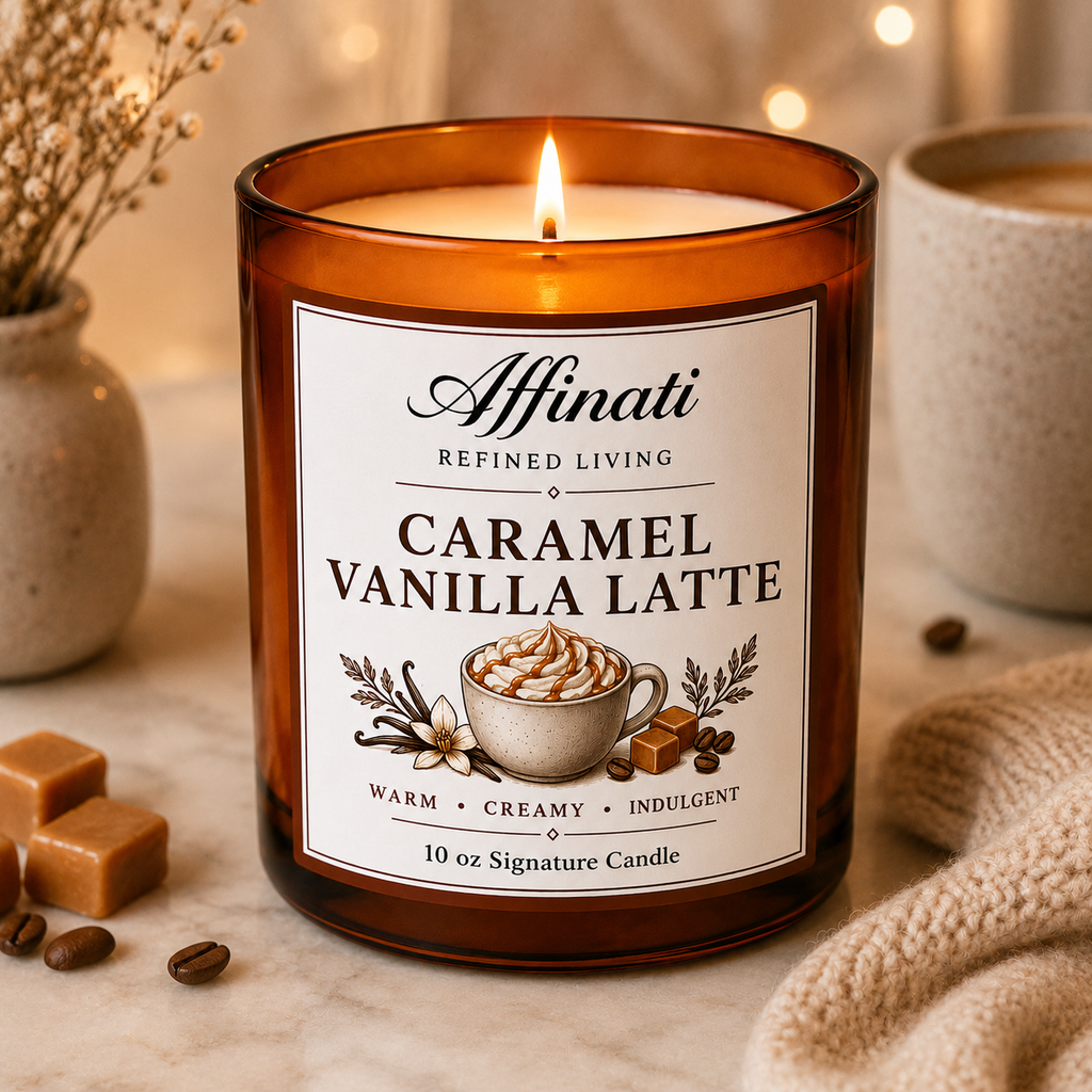 Caramel Vanilla Latte Signature Candle