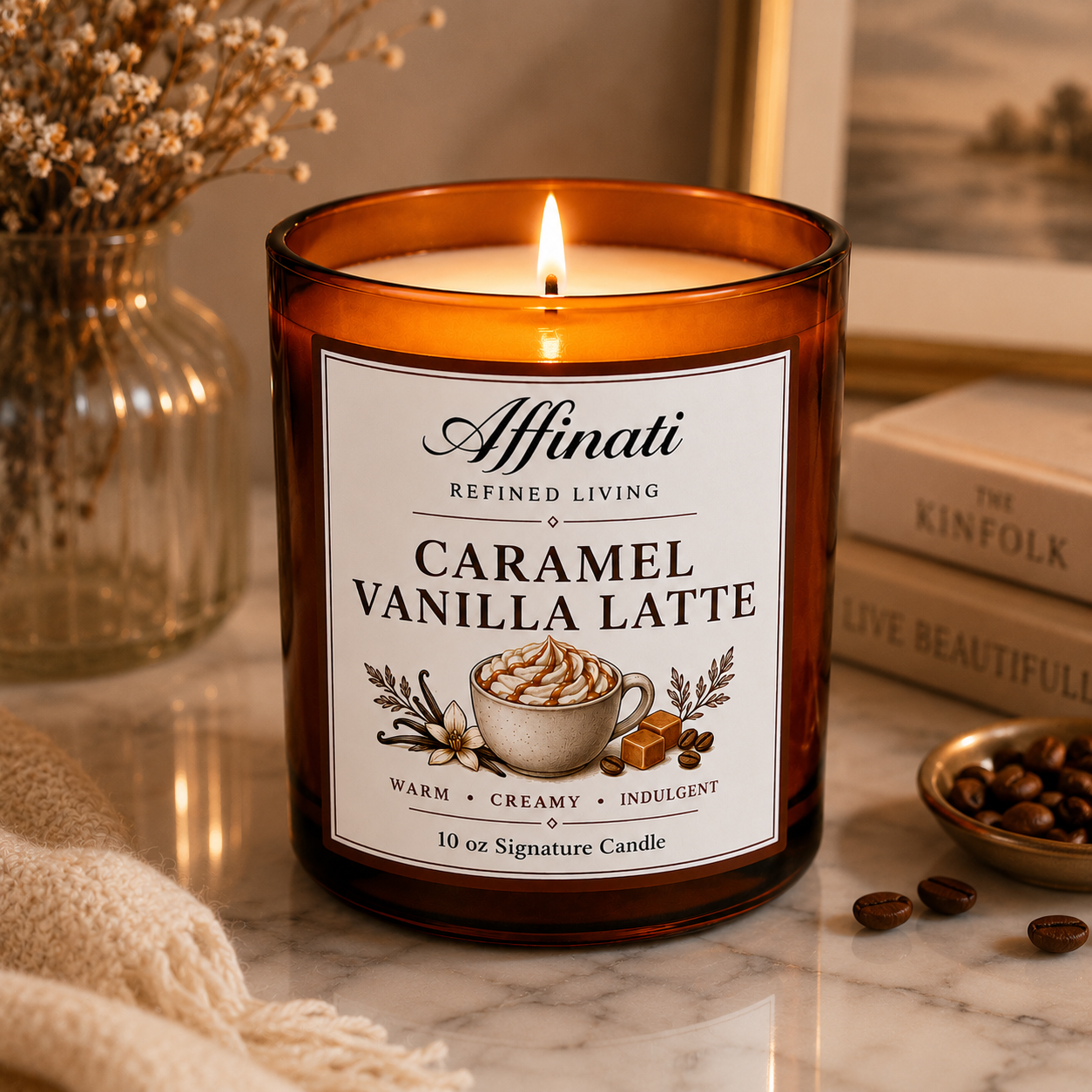 Caramel Vanilla Latte Signature Candle