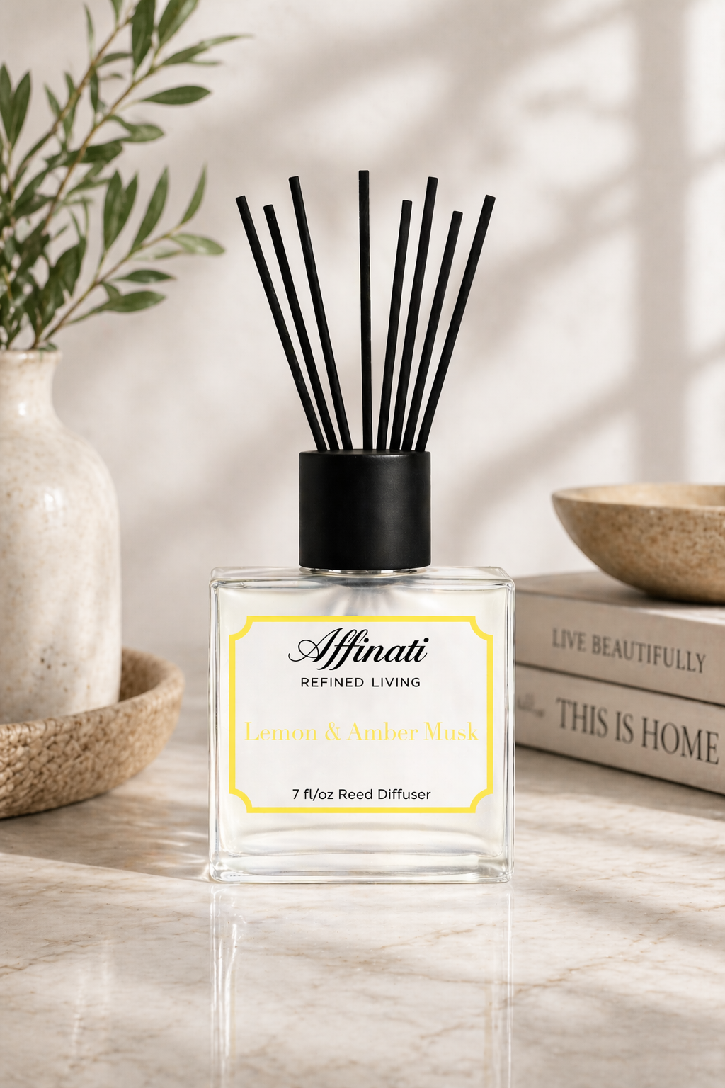 Lemon & Amber Musk Reed Diffuser