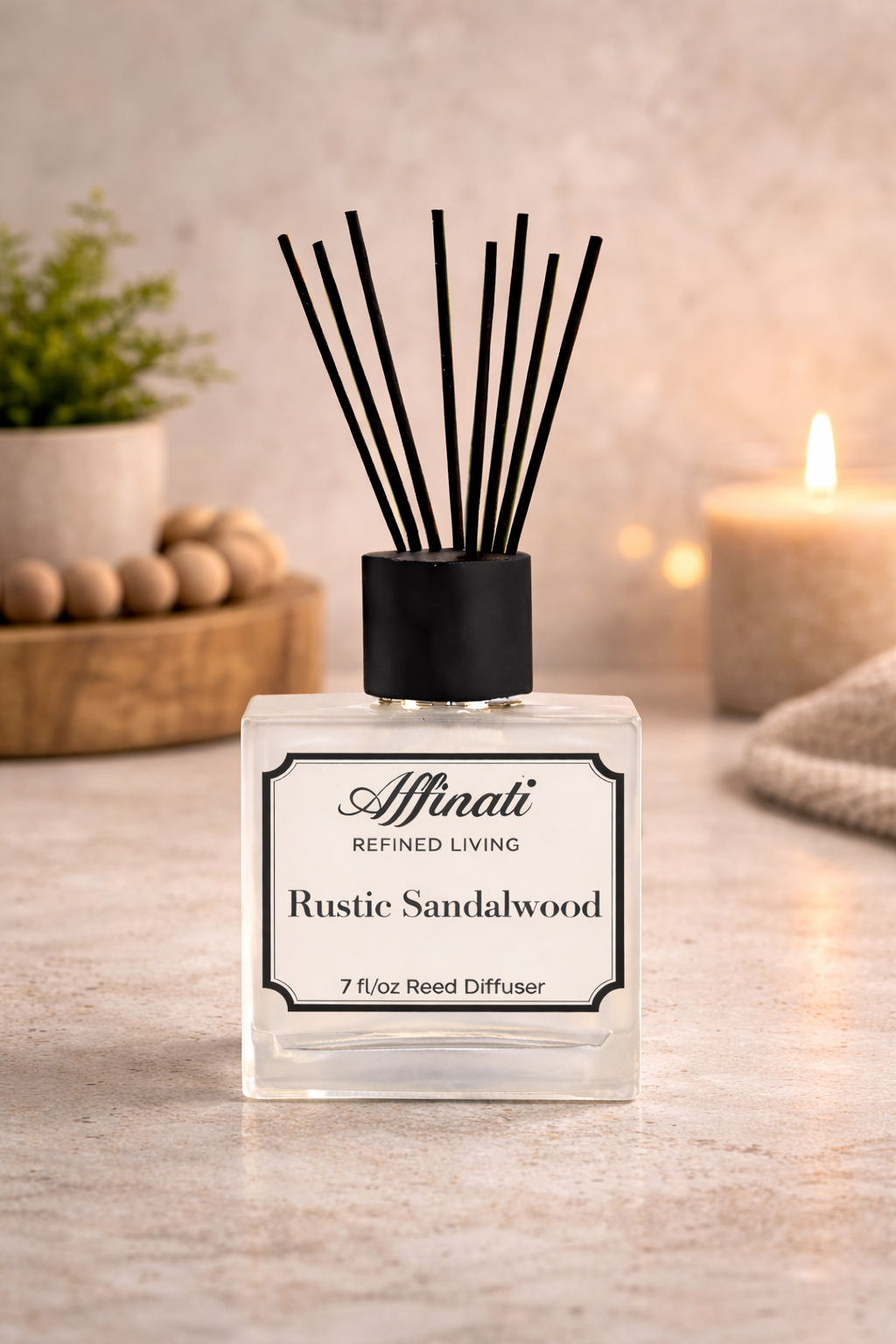 Rustic Sandalwood Reed Diffuser