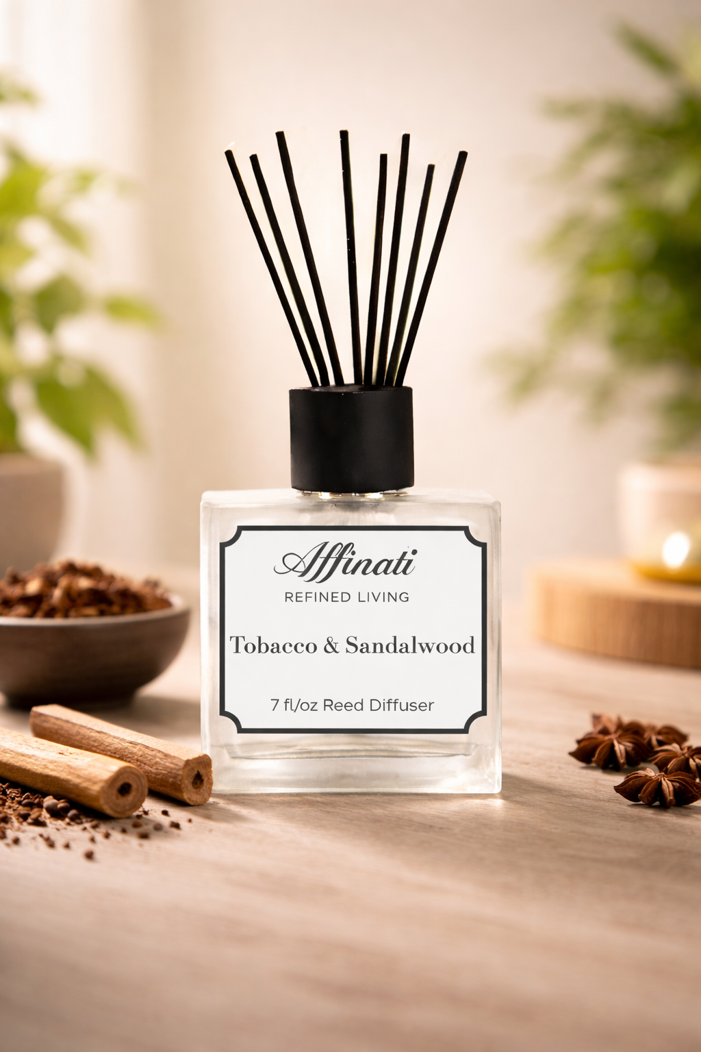Tobacco & Sandalwood Reed Diffuser