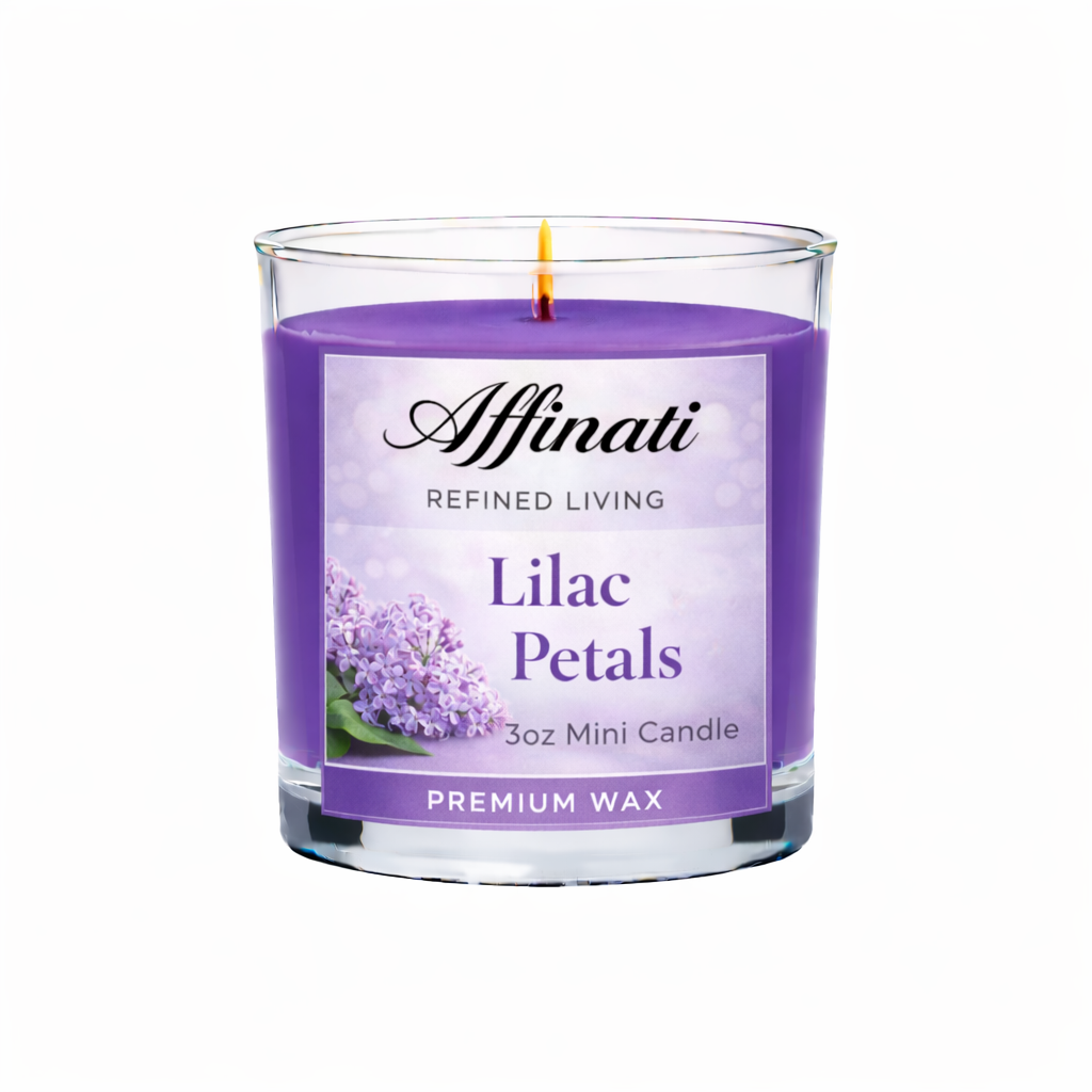 Lilac Petals Mini Candle