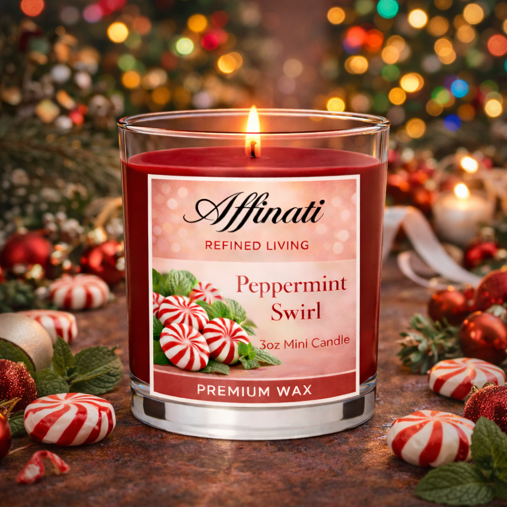 Peppermint Swirl Mini Candle