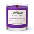 Amethyst Grove Wooden Wick Candle – Luxury 10 oz Soy Blend | Affinati