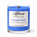 Coastal Drift Wooden Wick Candle – Luxury 10 oz Soy Blend | Affinati