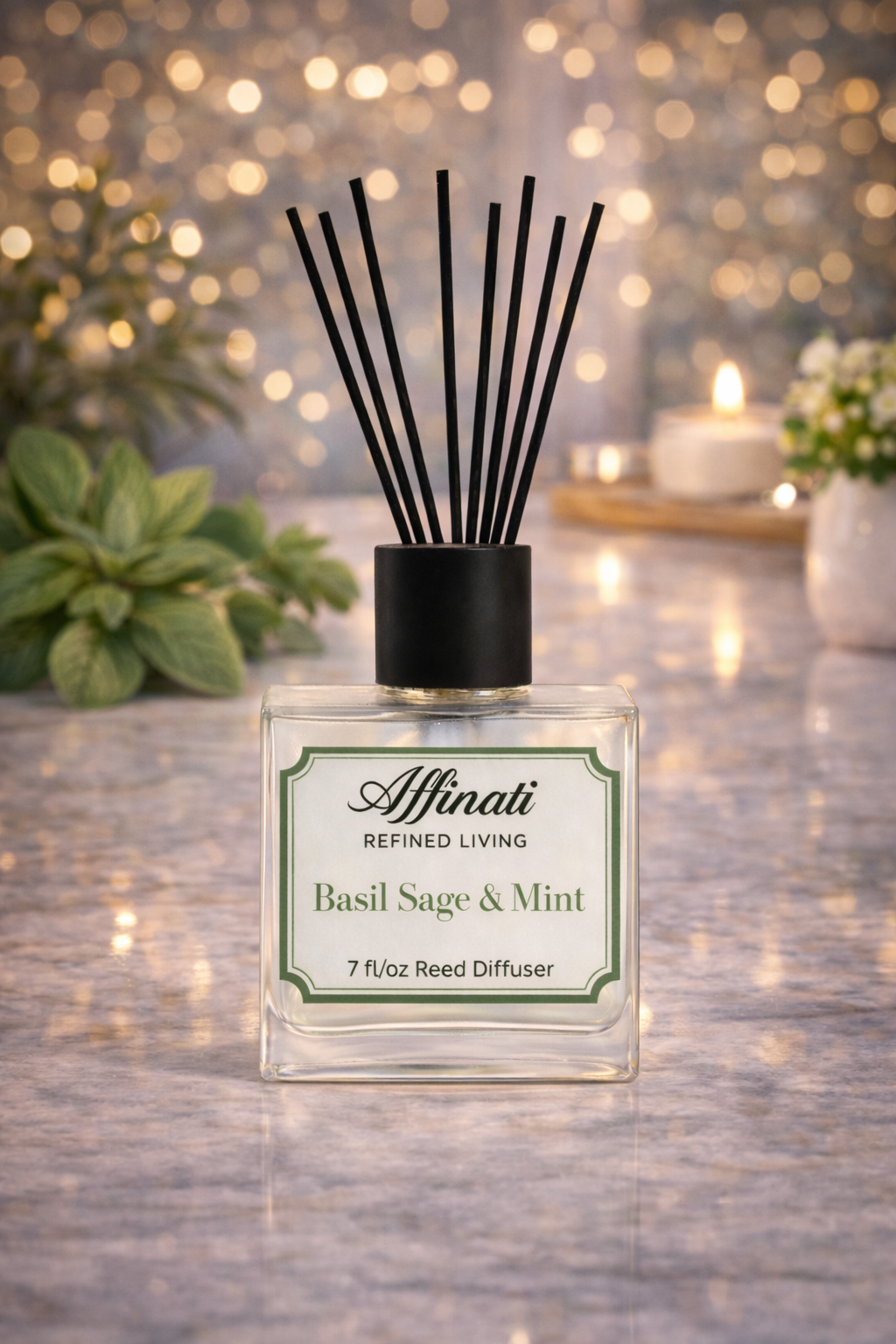 Basil Sage & Mint Reed Diffuser