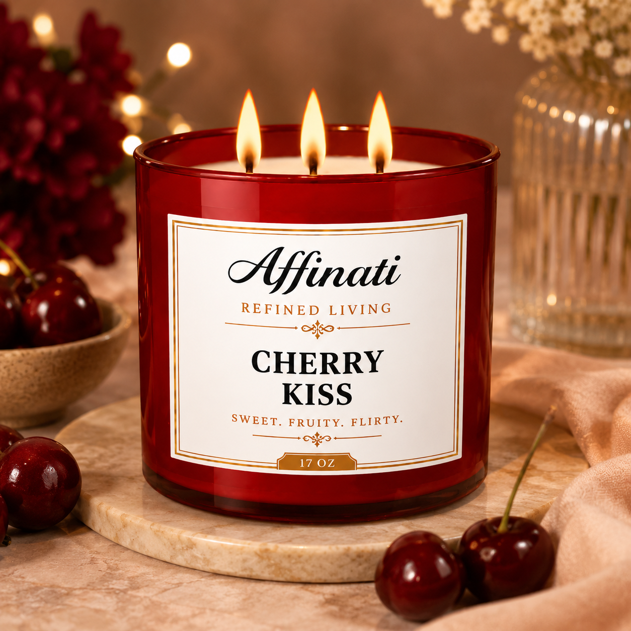 Cherry Kiss 3-Wick Candle