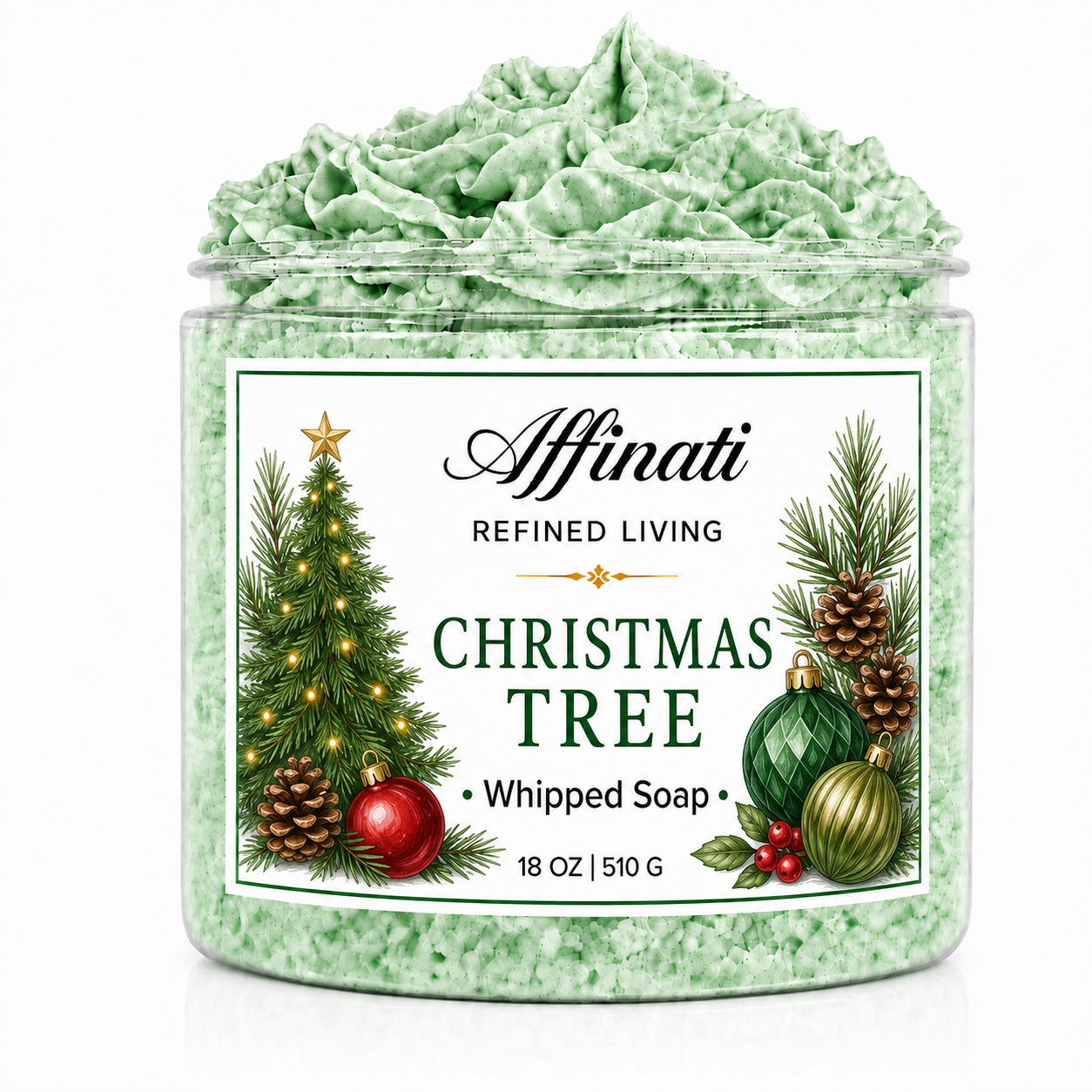 Christmas Tree Whipped Soap