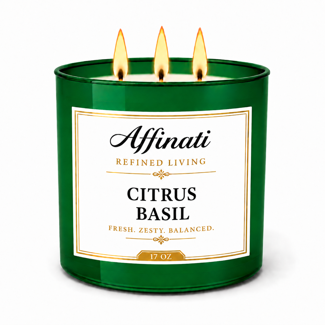 Citrus Basil 3-Wick Candle