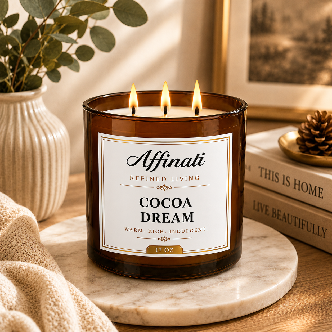 Cocoa Dream 3-Wick Candle