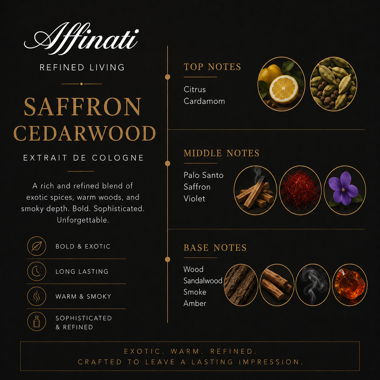 Saffron Cedarwood Cologne