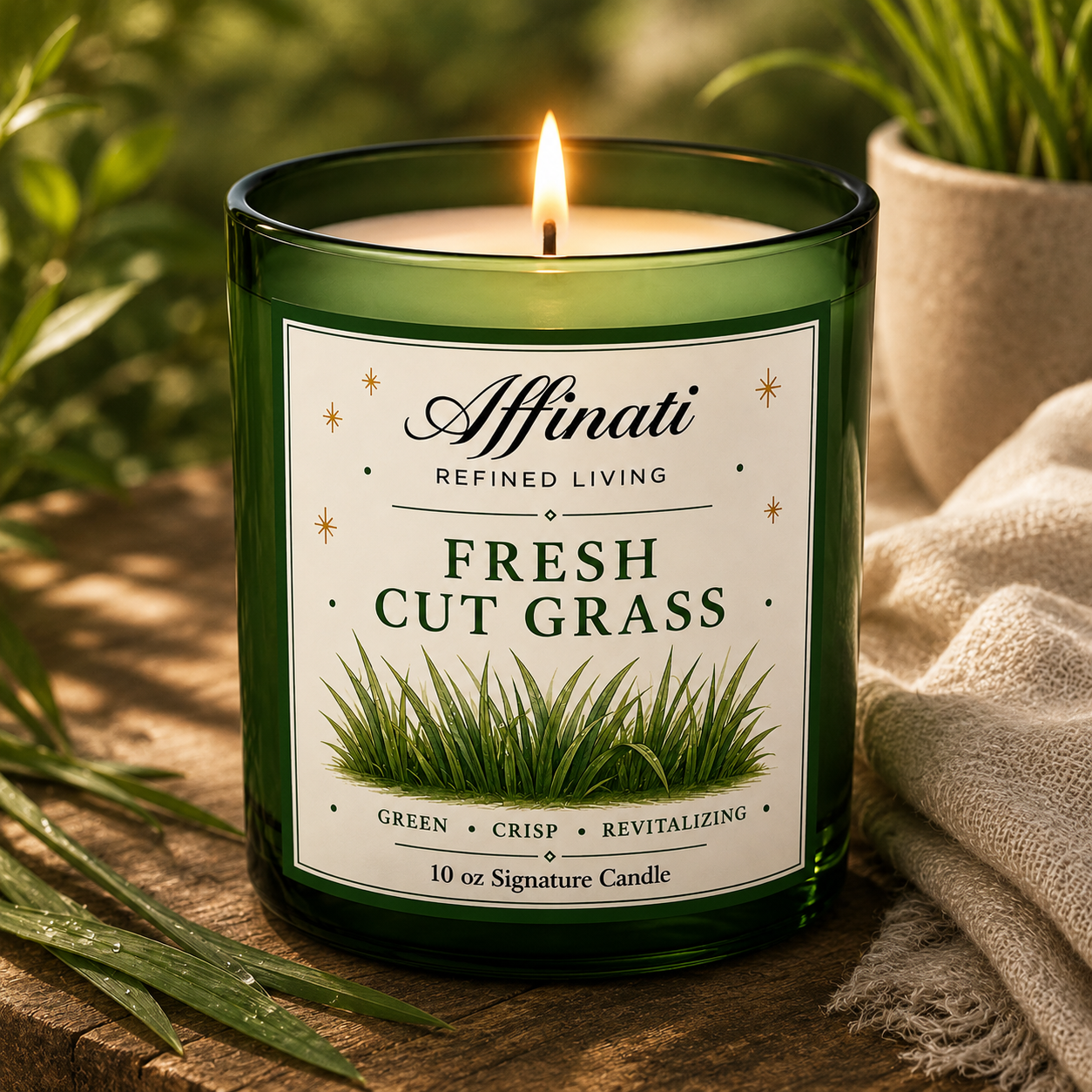 Fresh Cut Grass Signature Candle