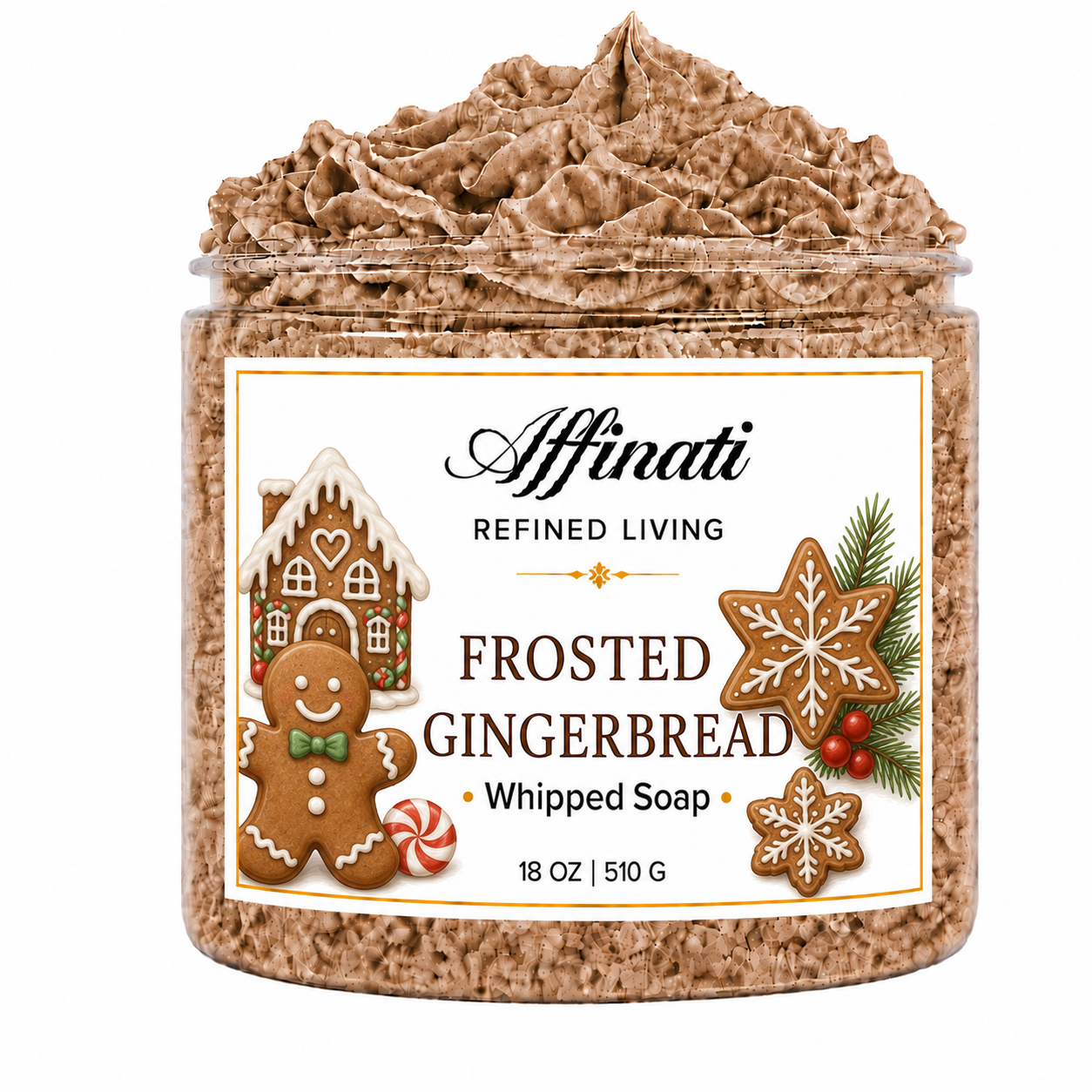 Frosted Gingerbread Whipped Soap