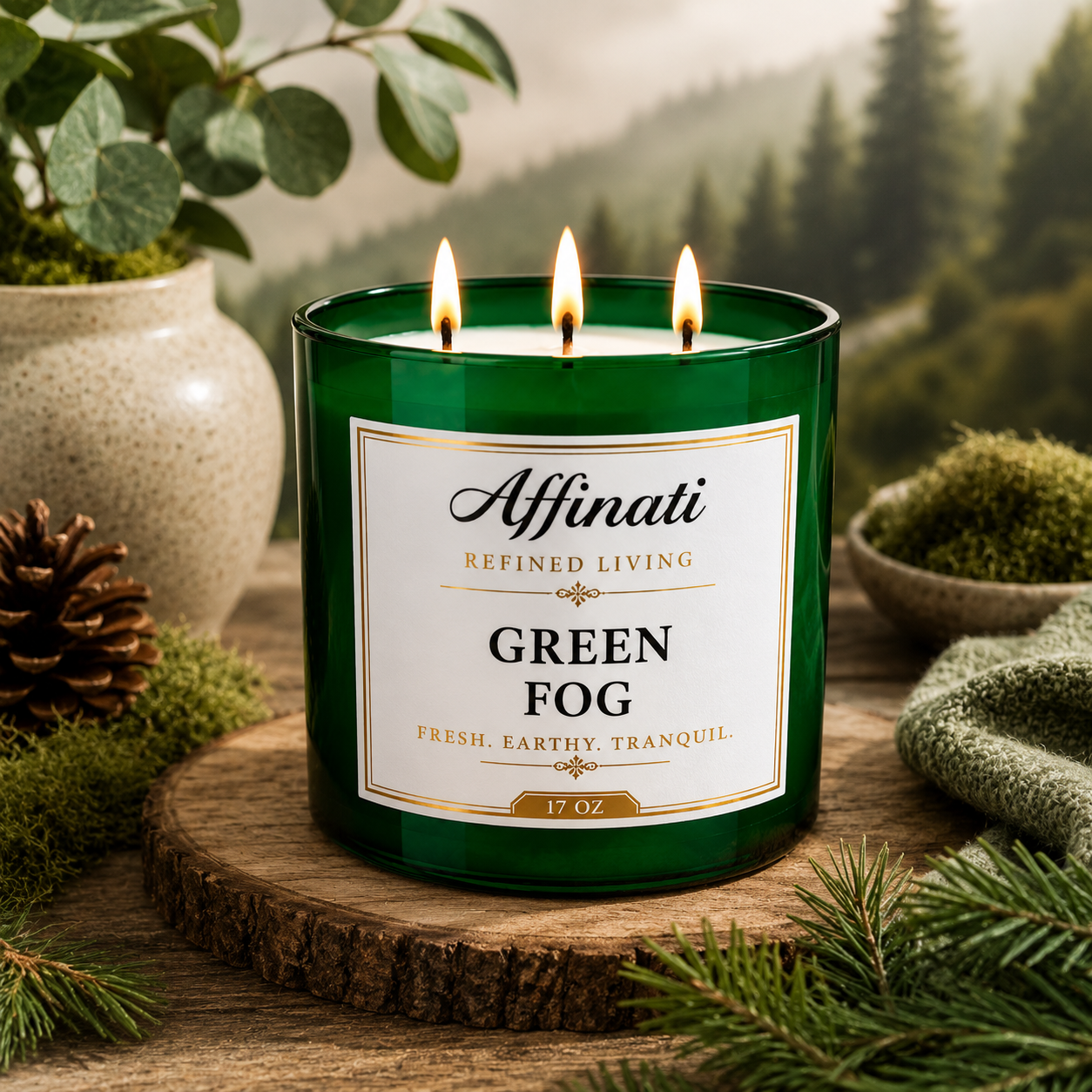 Green Fog 3-Wick Candle