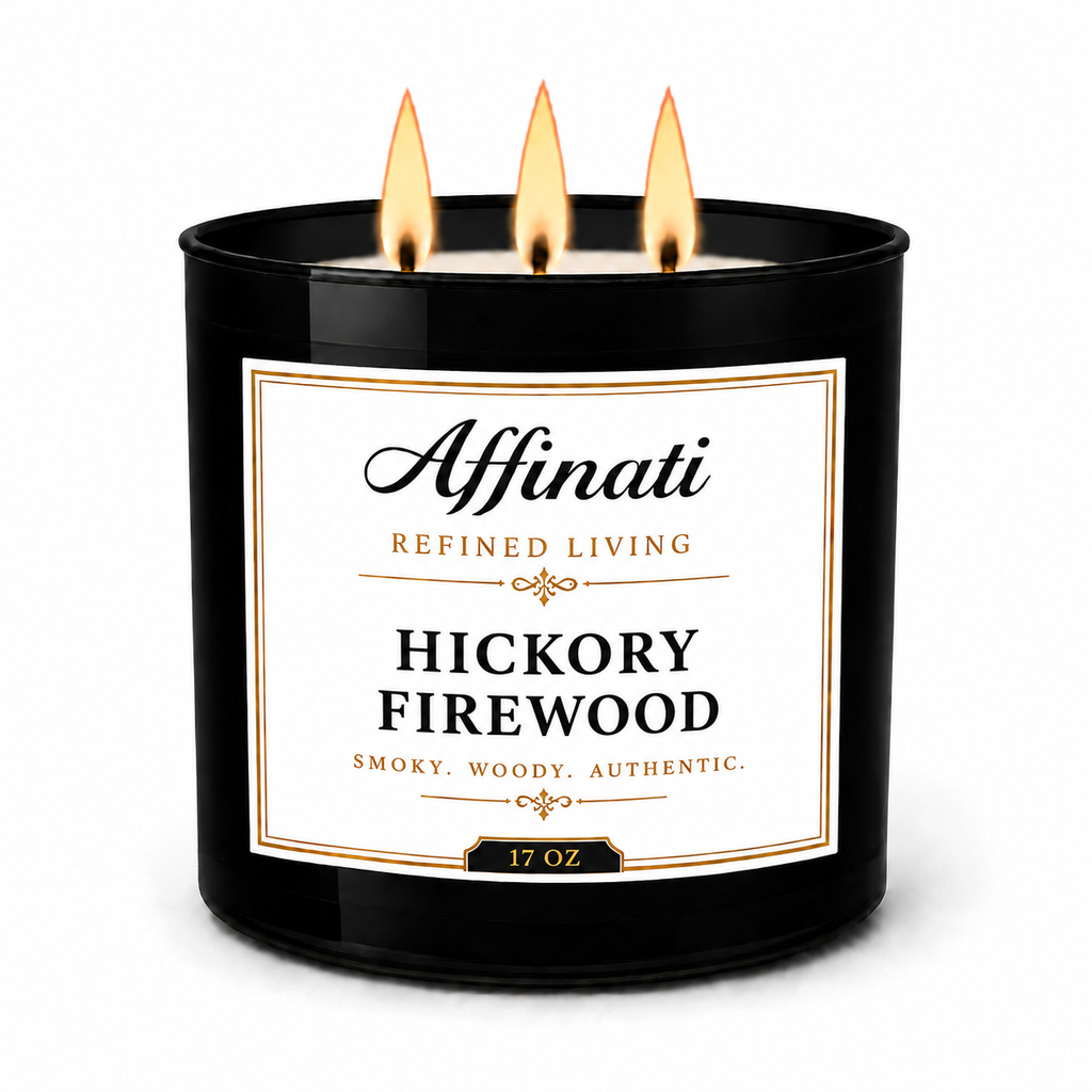 Hickory Firewood 3-Wick Candle