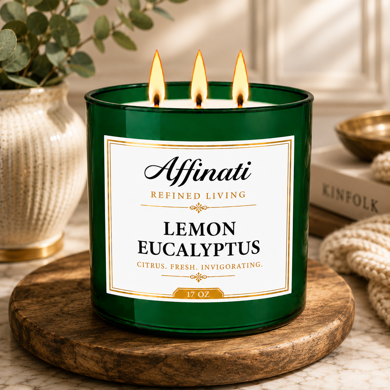 Lemon Eucalyptus 3-Wick Candle
