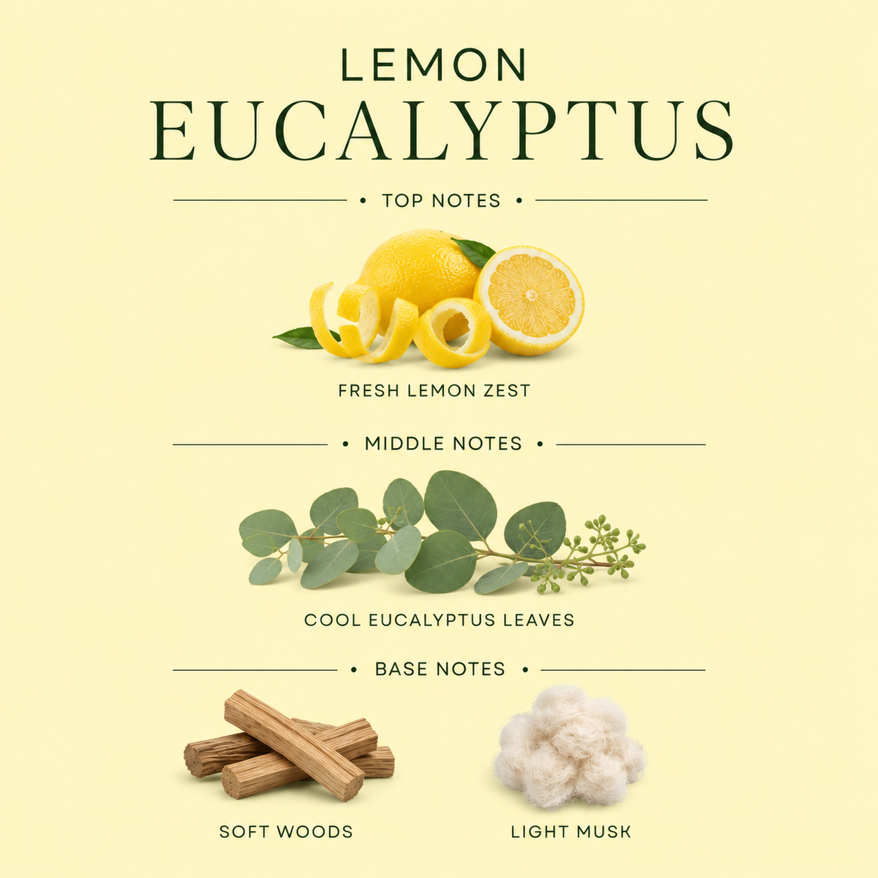 Lemon Eucalyptus 3-Wick Candle