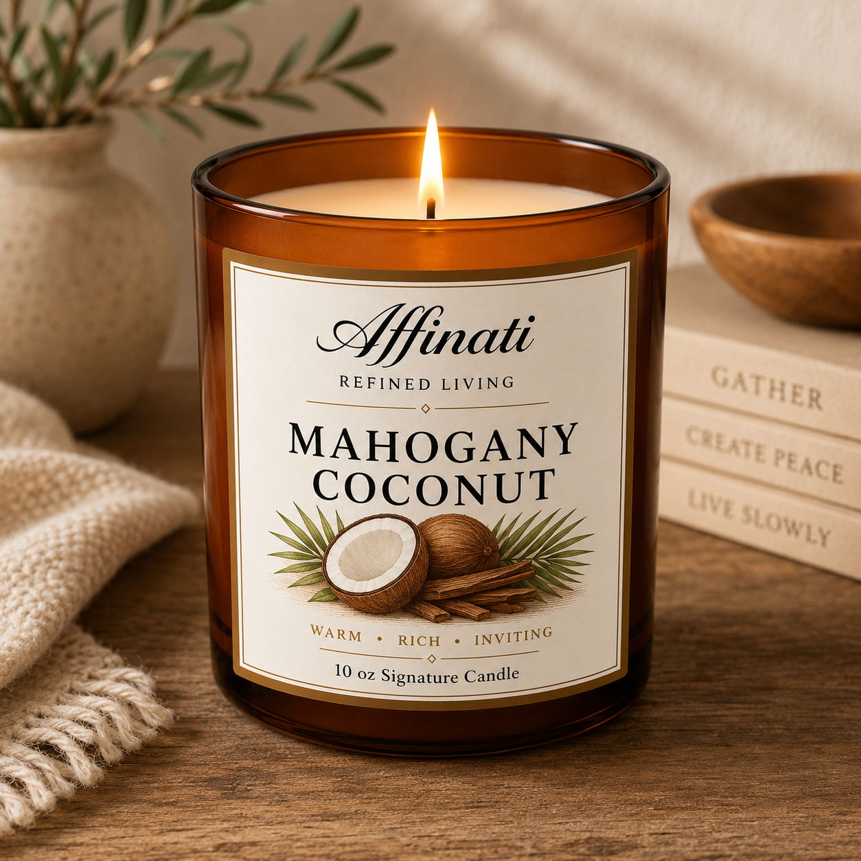 Mahogany Coconut Signature Candle