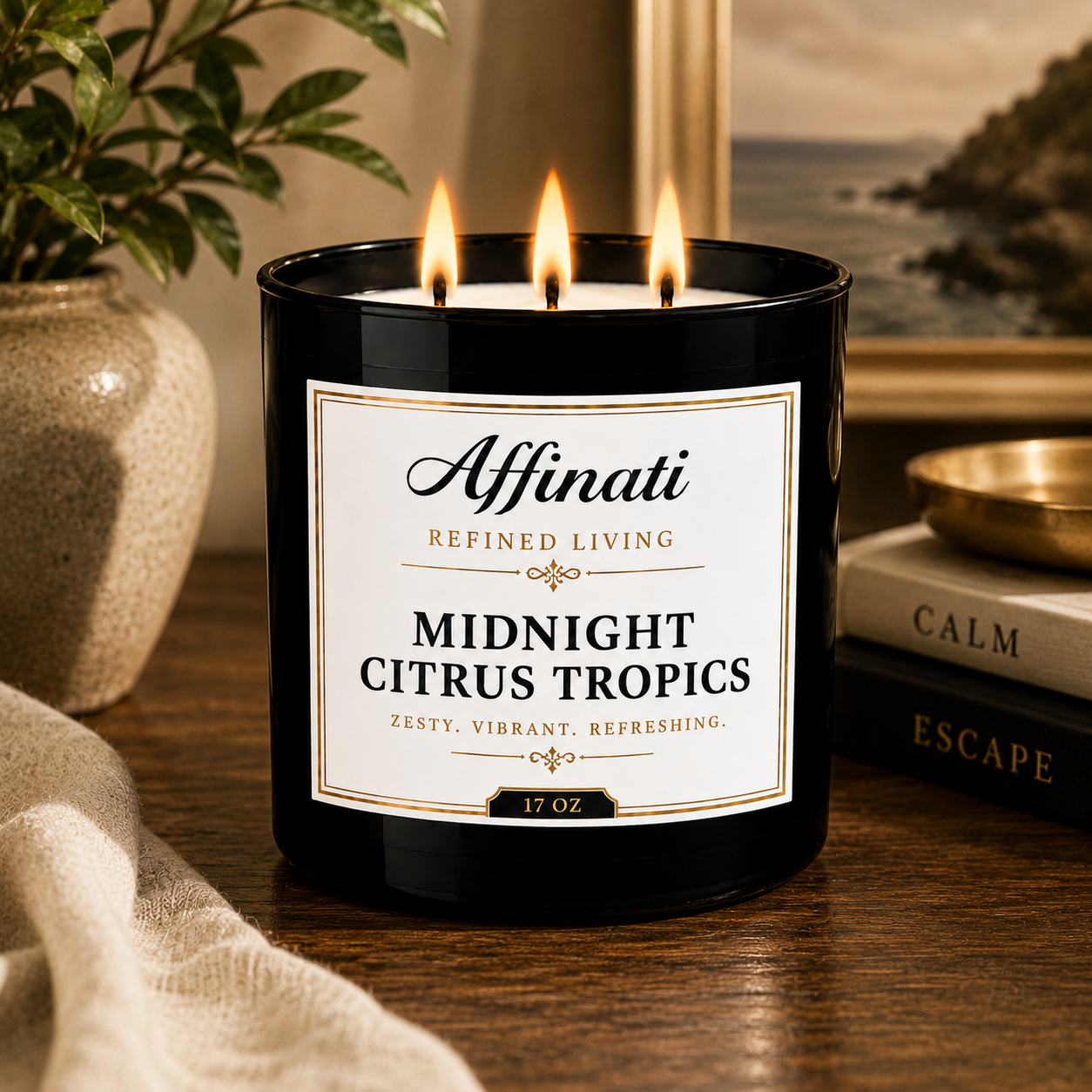 Midnight Citrus Tropics 3-Wick Candle