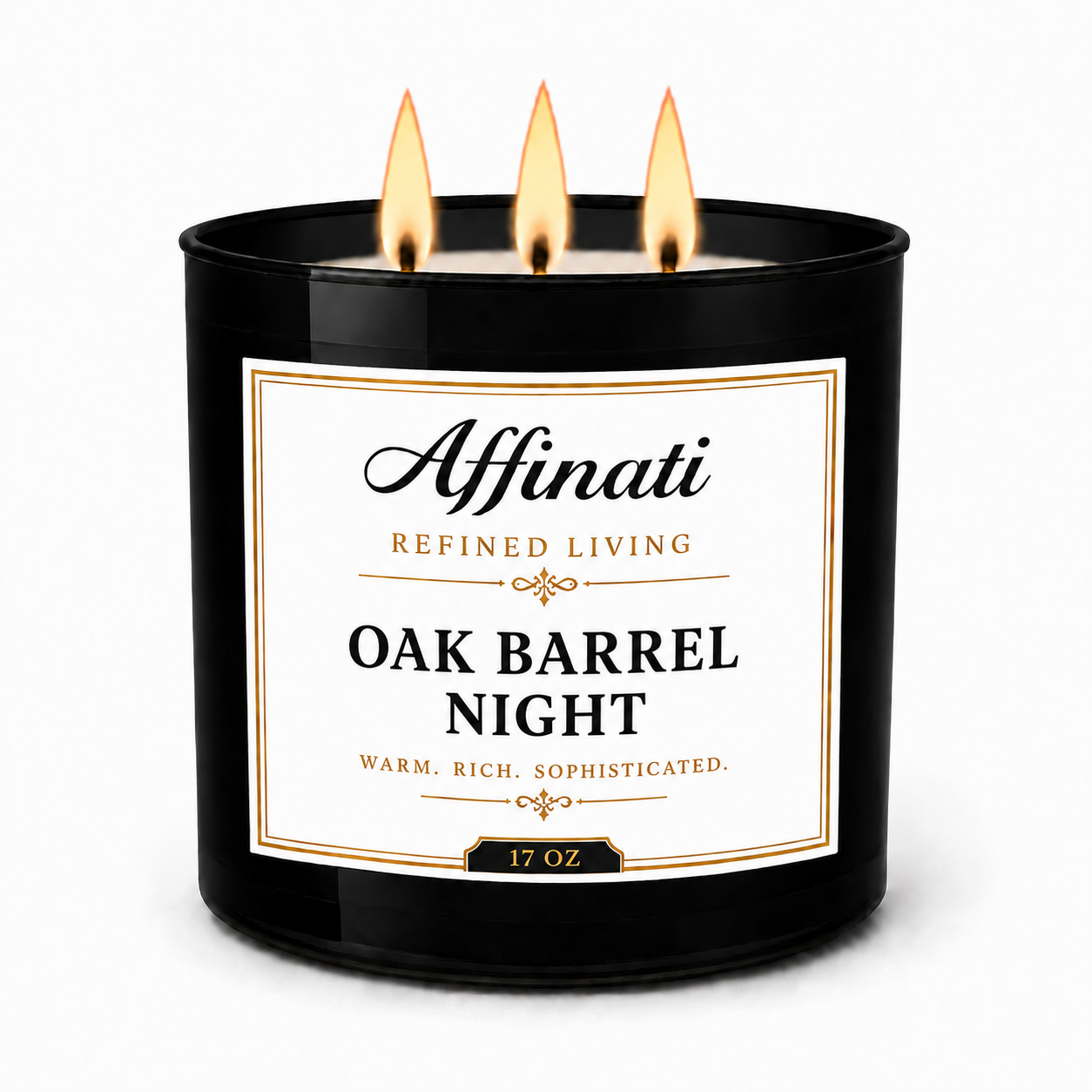 Oak Barrel Night 3-Wick Candle