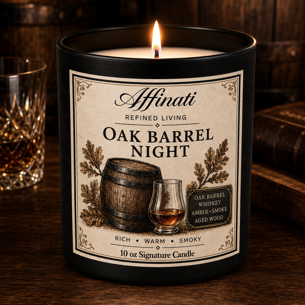 Oak Barrel Night Signature Candle