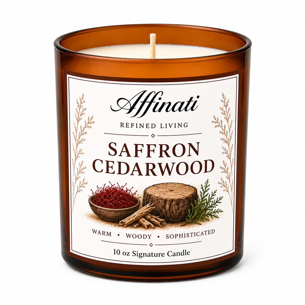 Saffron Cedarwood Signature Candle