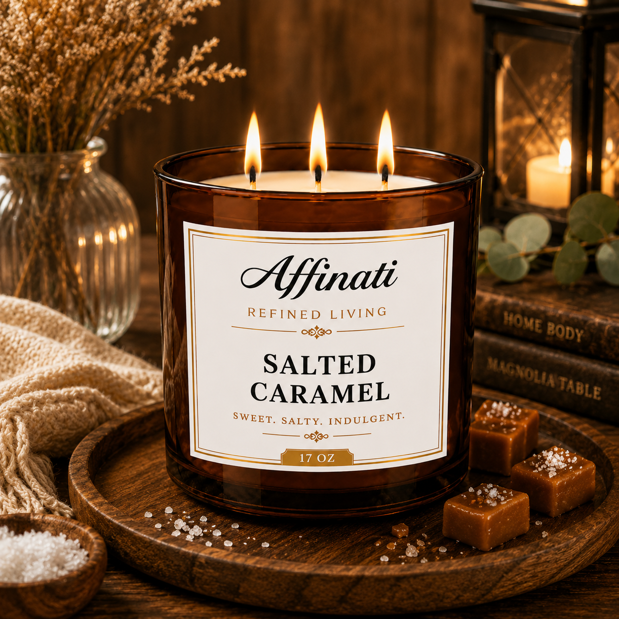Salted Caramel 3-Wick Candle