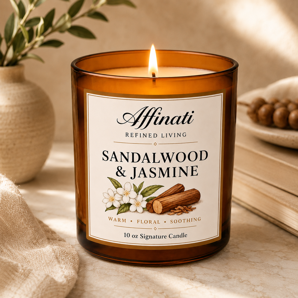 Sandalwood & Jasmine Signature Candle