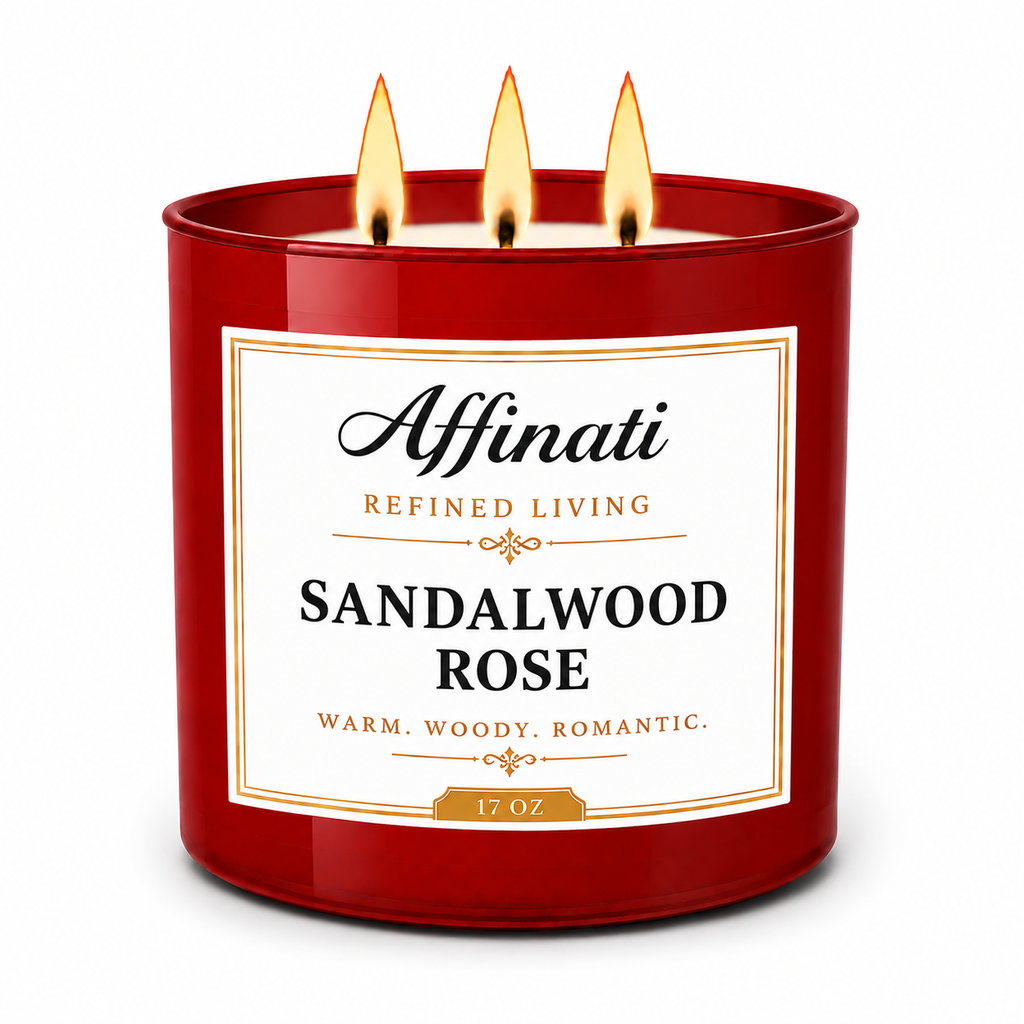 Sandalwood Rose 3-Wick Candle