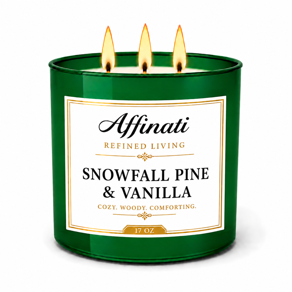 Snowfall Pine & Vanilla 3-Wick Candle