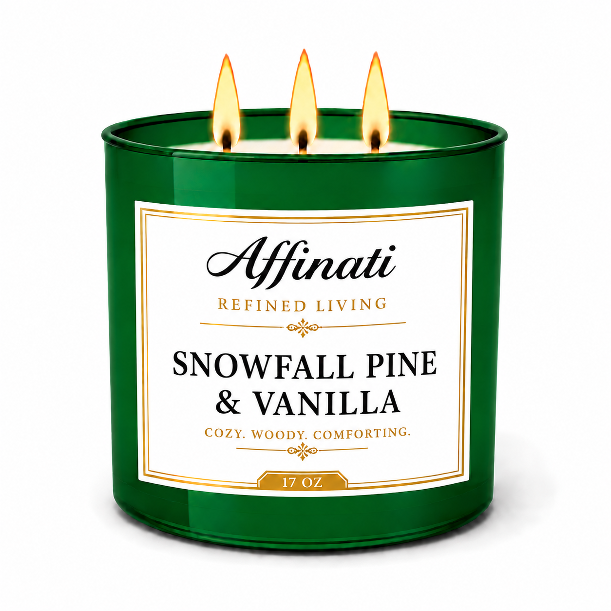 Snowfall Pine & Vanilla 3-Wick Candle