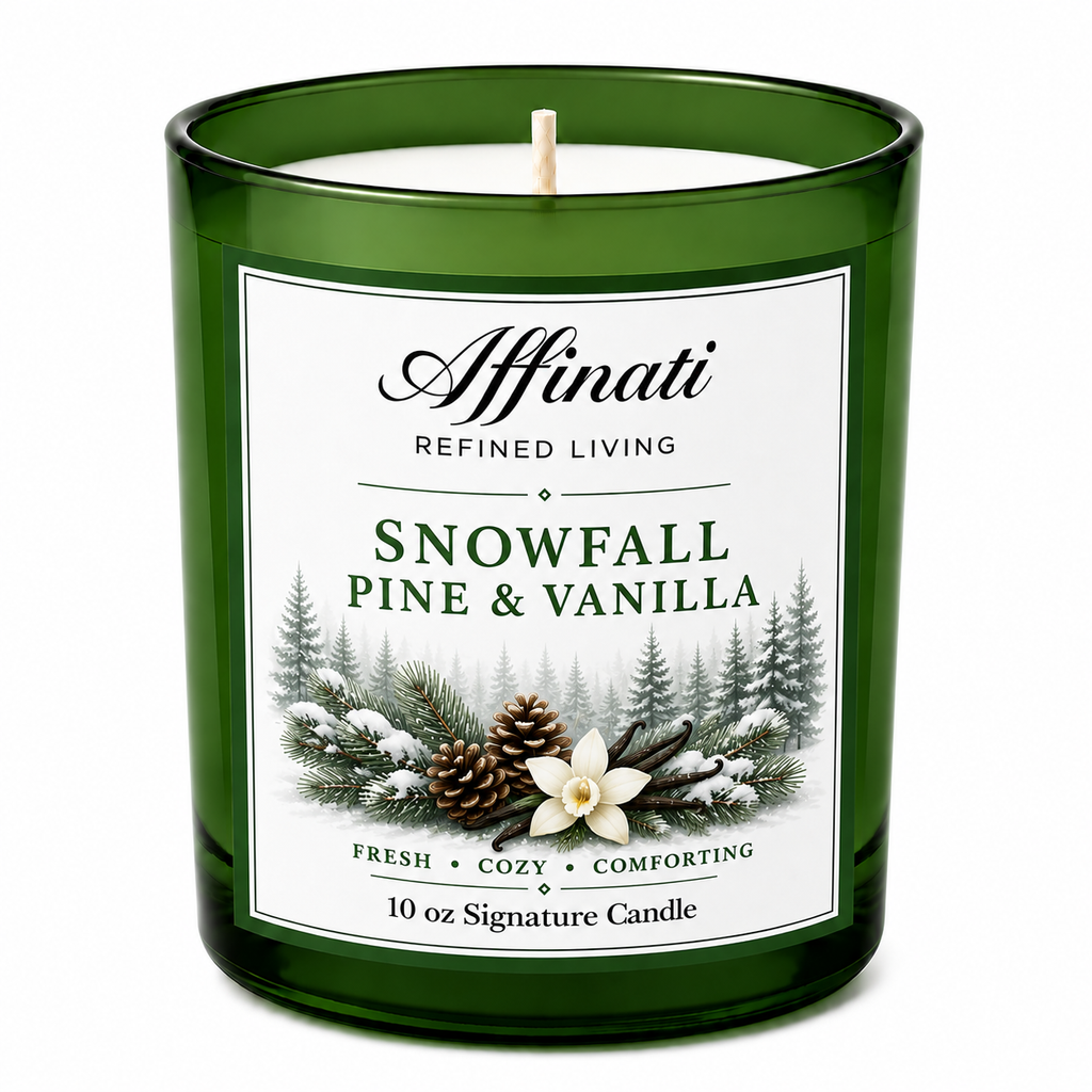 Snowfall Pine & Vanilla Signature Candle