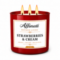 Strawberries & Cream 3-Wick Candle