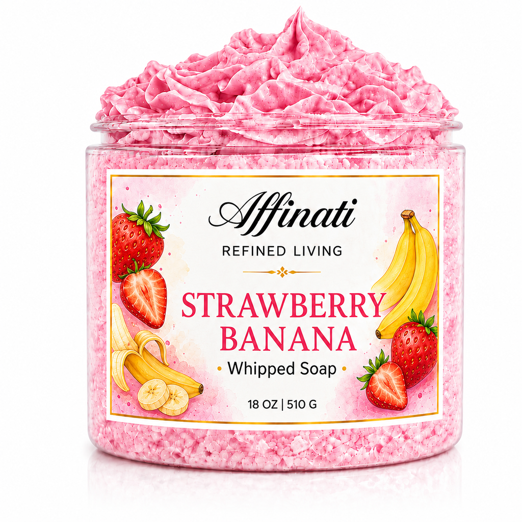 Strawberry Banana Whipped Soap