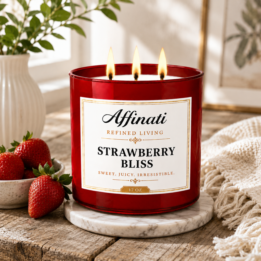 Strawberry Bliss 3-Wick Candle