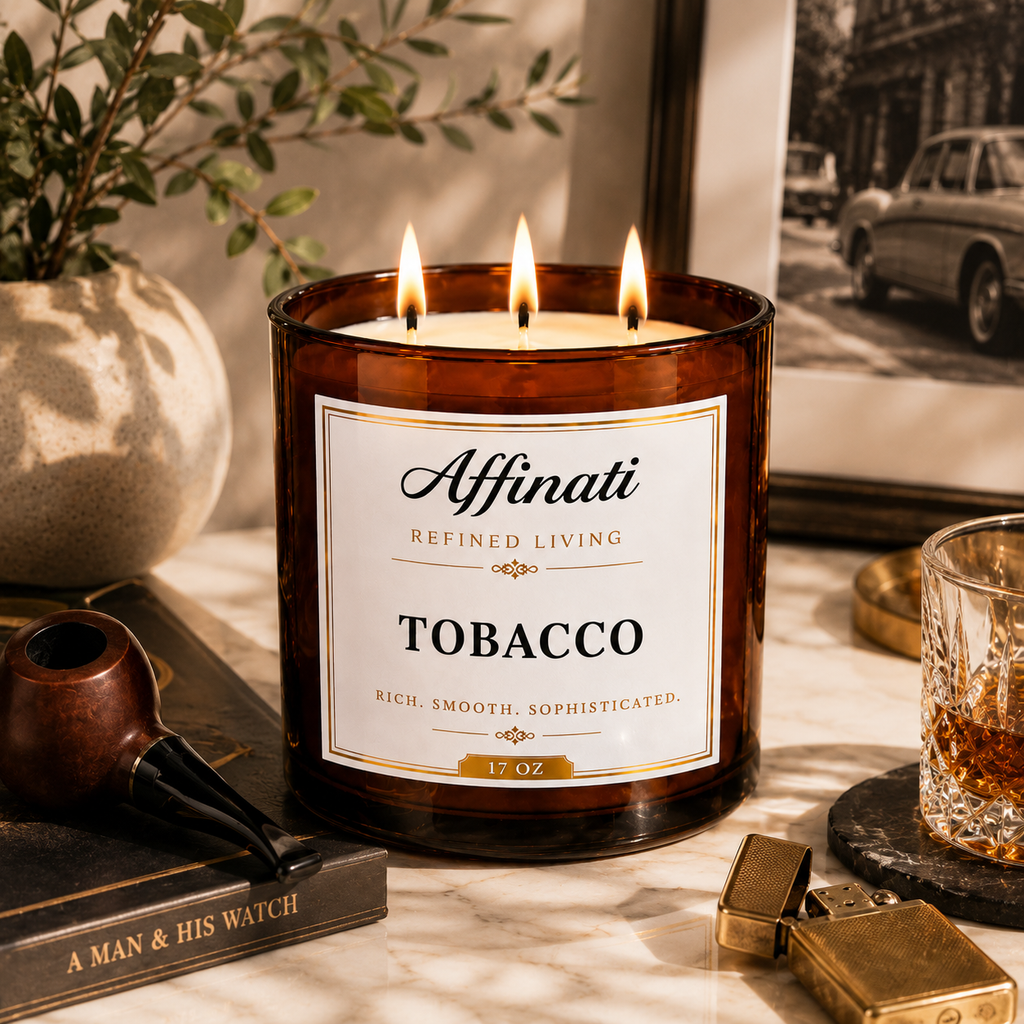 Tobacco 3-Wick Candle