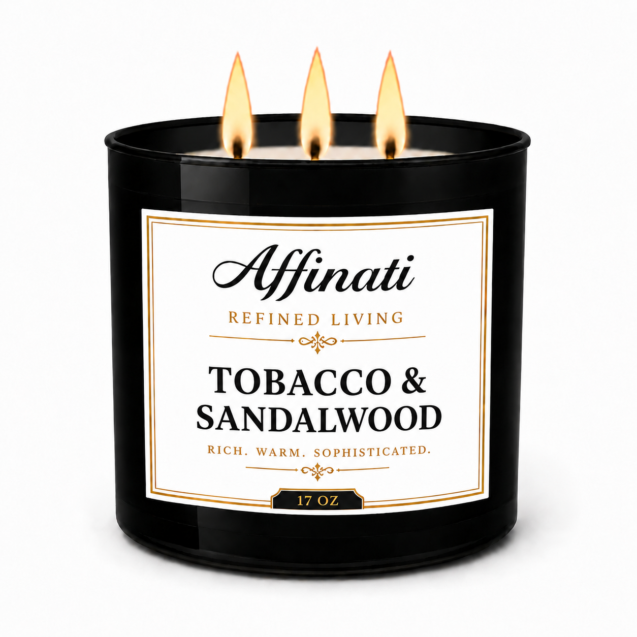 Tobacco & Sandalwood 3-Wick Candle