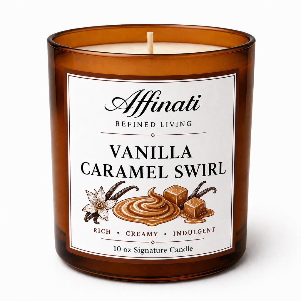 Vanilla Caramel Swirl Signature Candle