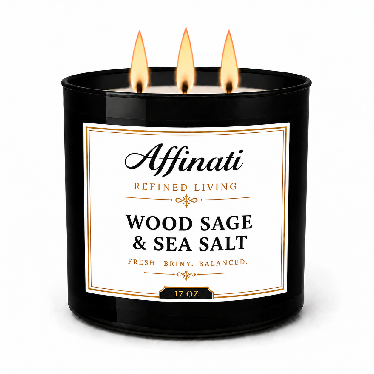Wood Sage & Sea Salt 3-Wick Candle