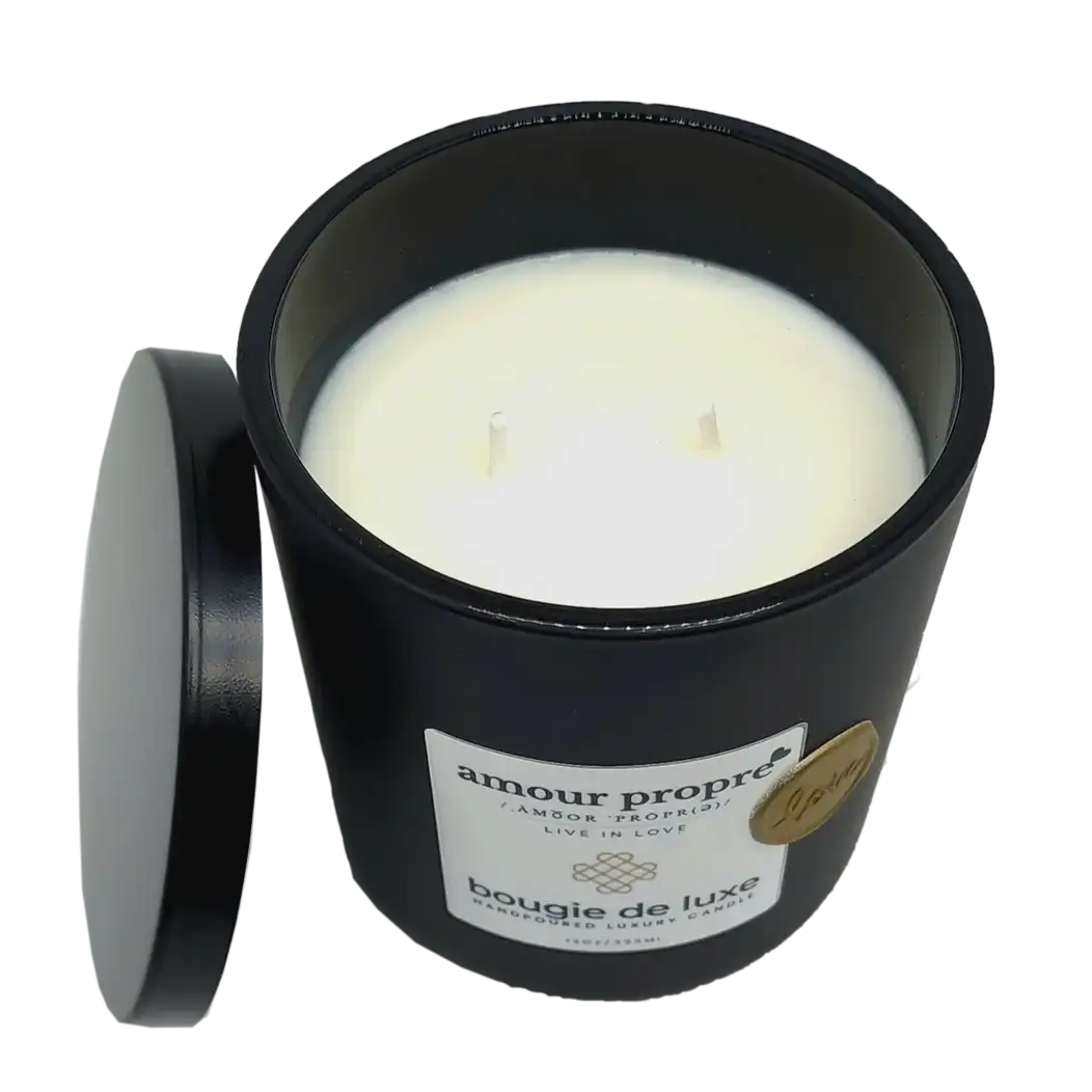 bougie de luxe handpoured Luxury Soy Candle - 12oz