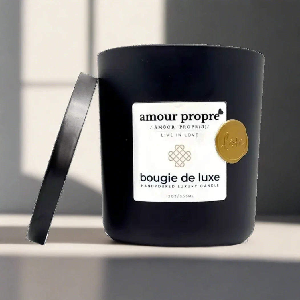 bougie de luxe handpoured Luxury Soy Candle - 12oz
